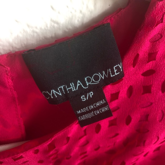 Pink eyelet cynthia rowley button back - Picture 7 of 7